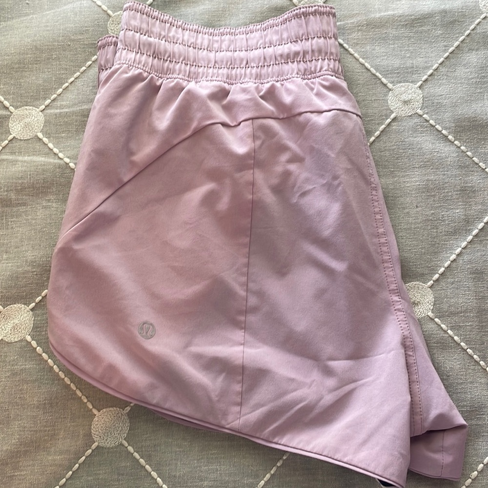 Lululemon size 8 reversible shorts blue/pink